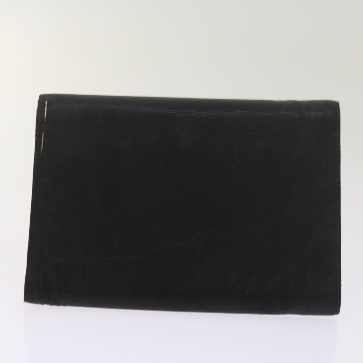 PRADA Wallet Leather nylon 11 pieces Black Auth bs12980