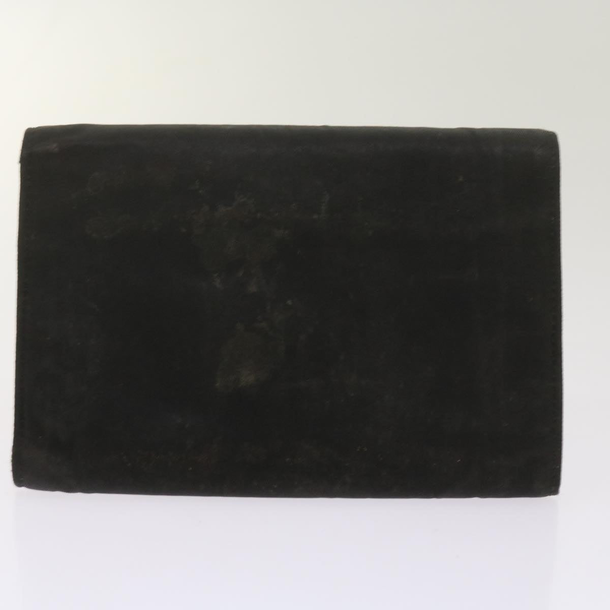 PRADA Wallet Leather nylon 11 pieces Black Auth bs12980