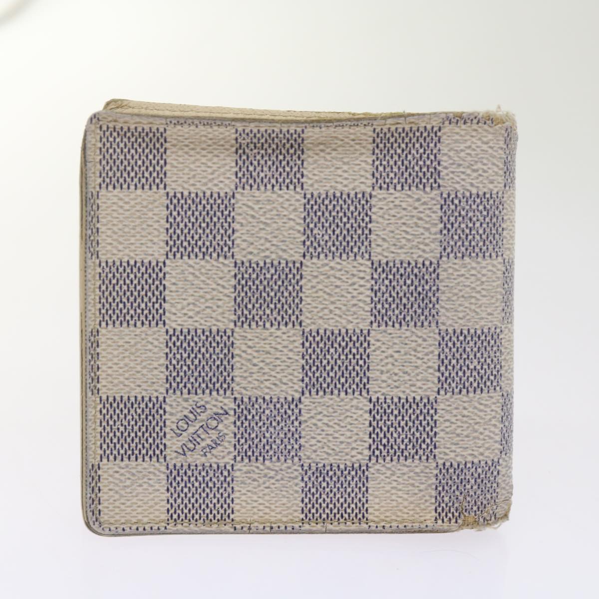 LOUIS VUITTON Damier Azur Wallet 5Set LV Auth bs12983