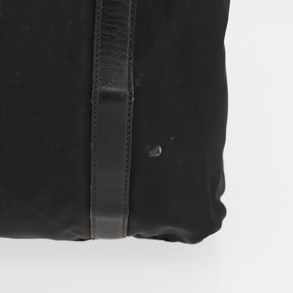 PRADA Hand Bag Nylon Black Auth bs13283