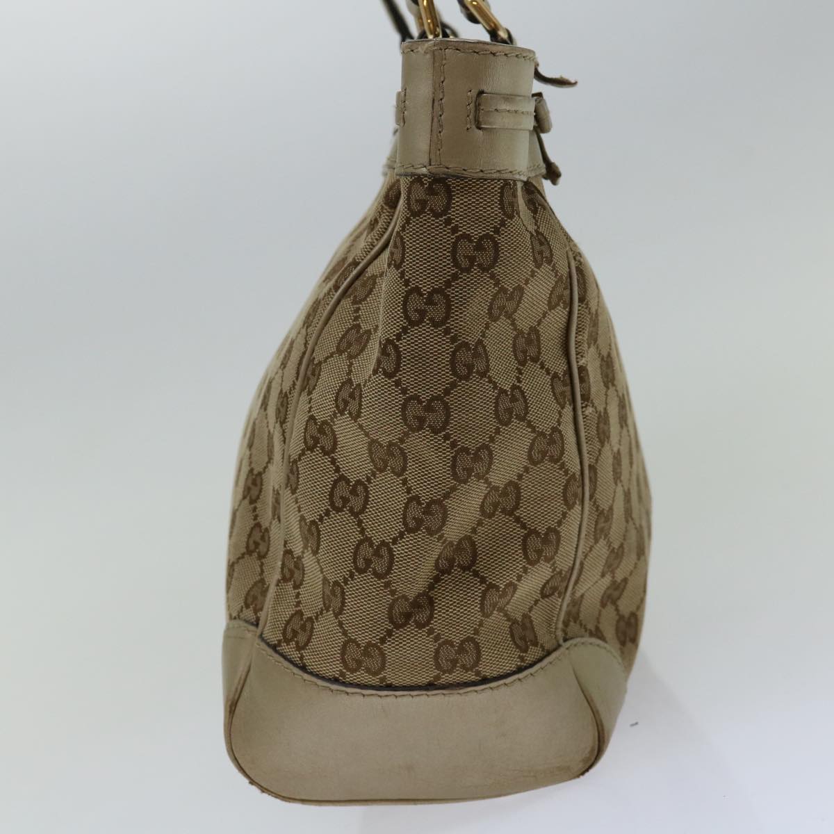 GUCCI GG Canvas Tote Bag Beige 257061 Auth bs13303