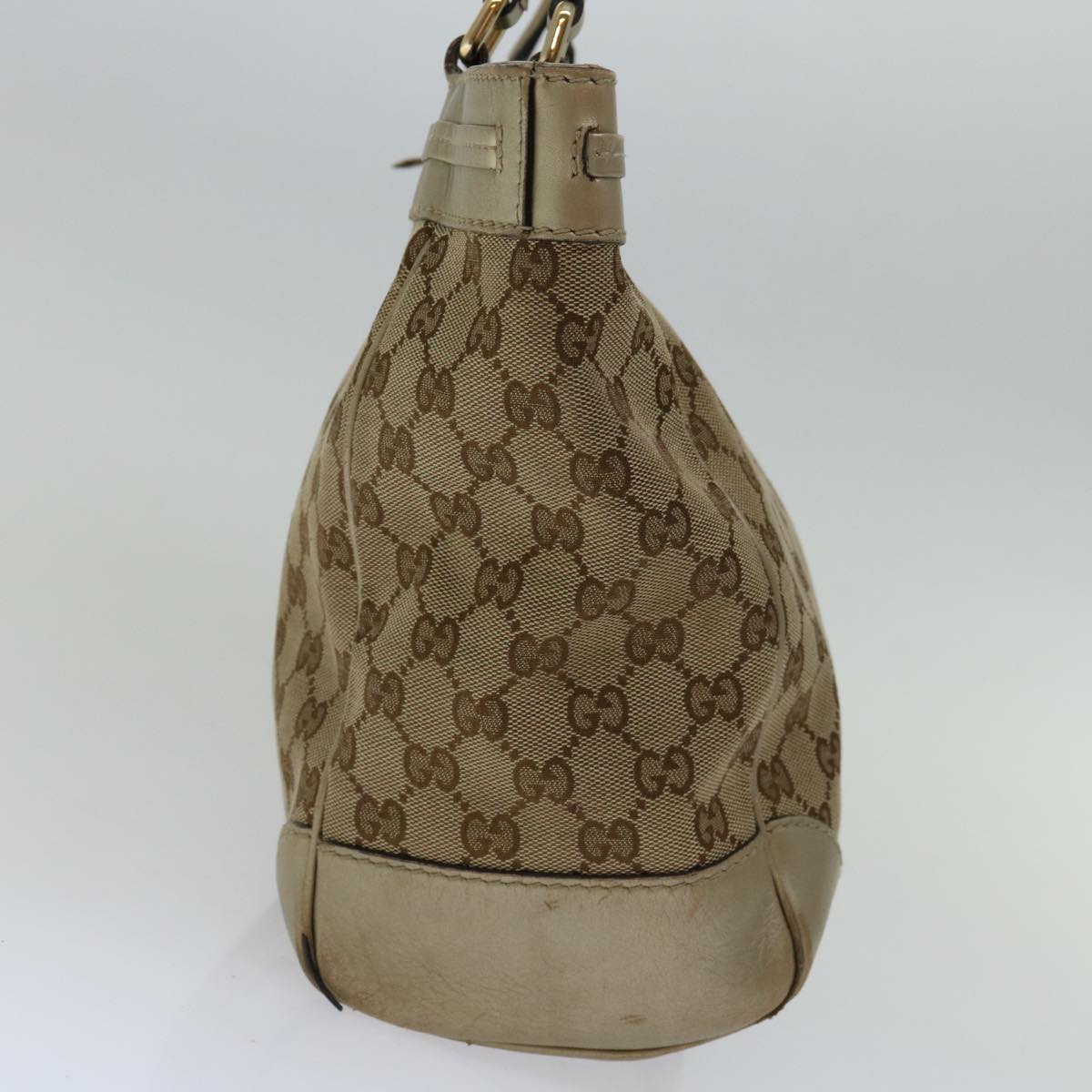 GUCCI GG Canvas Tote Bag Beige 257061 Auth bs13303