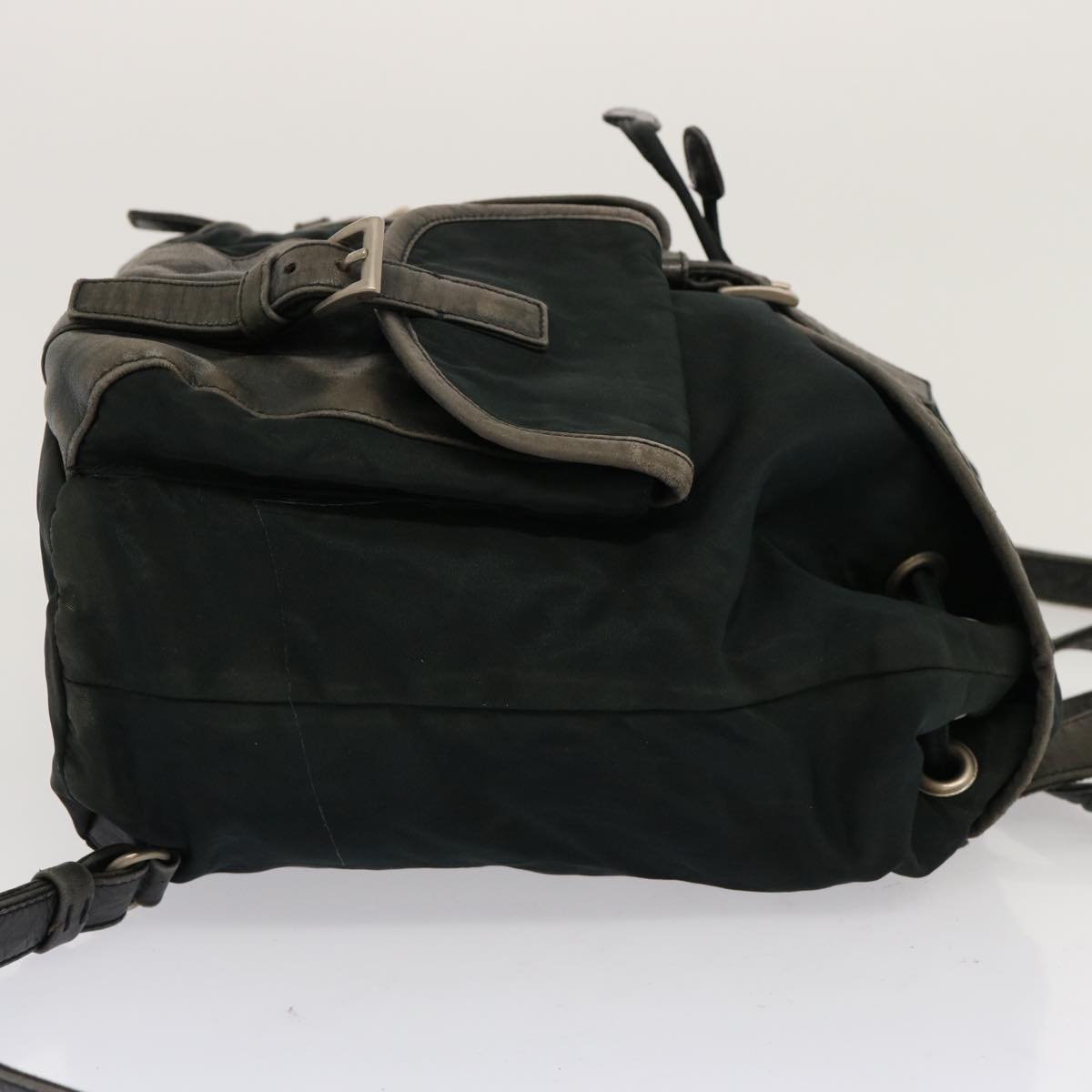 PRADA Backpack Nylon Green Auth bs13480