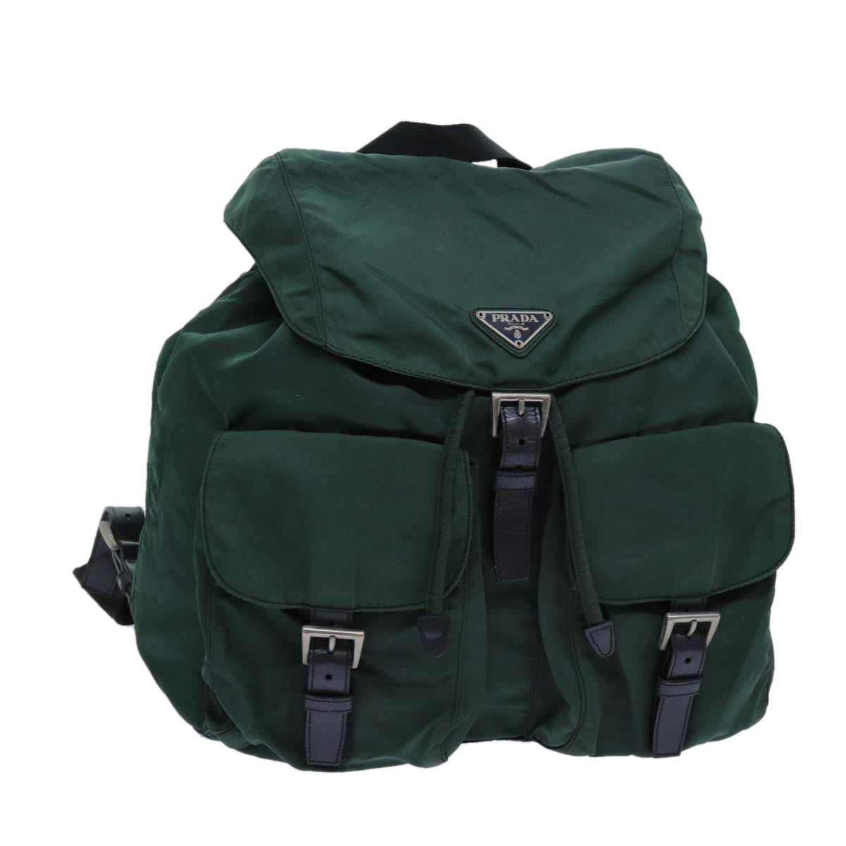 PRADA Backpack Nylon Green Auth bs13563