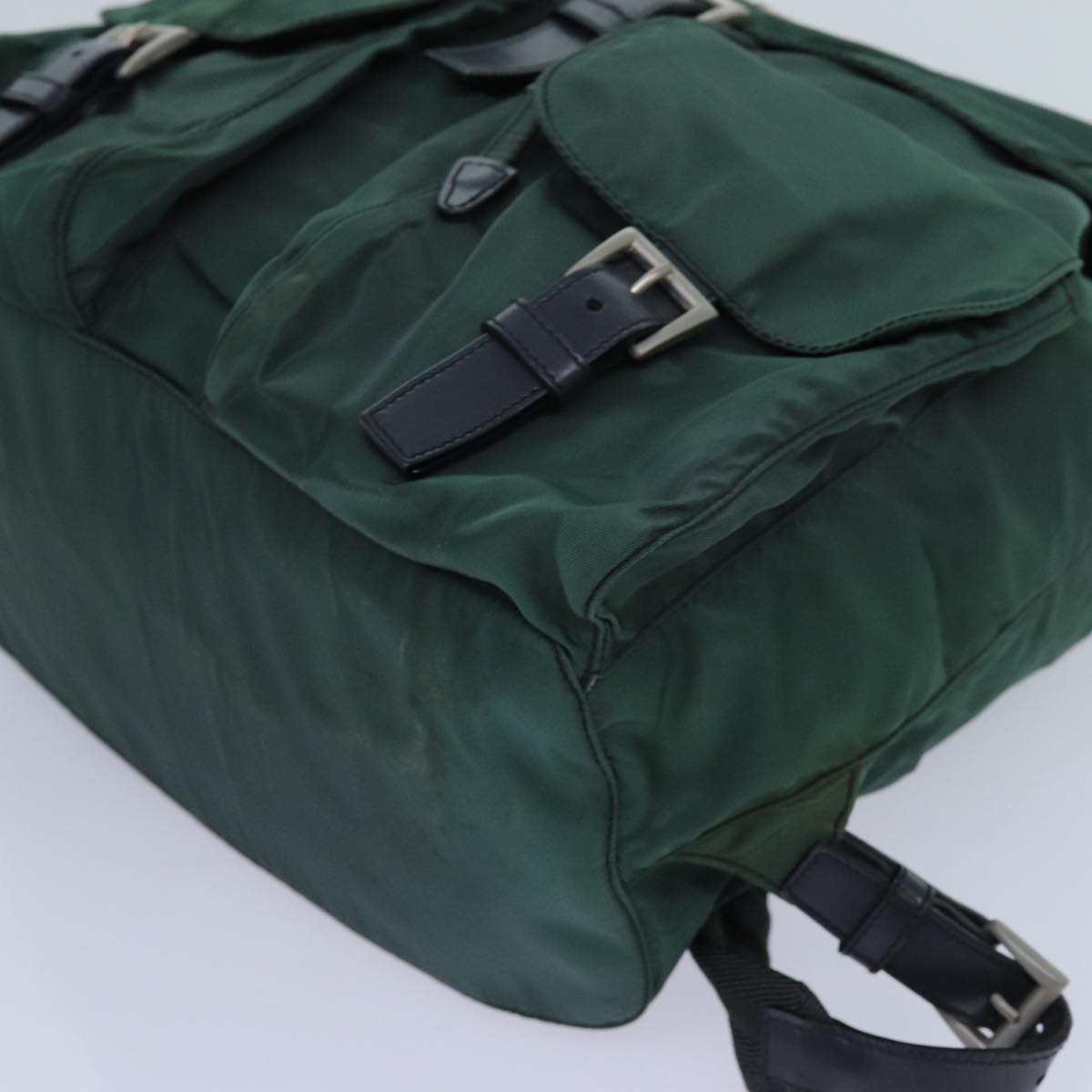 PRADA Backpack Nylon Green Auth bs13563