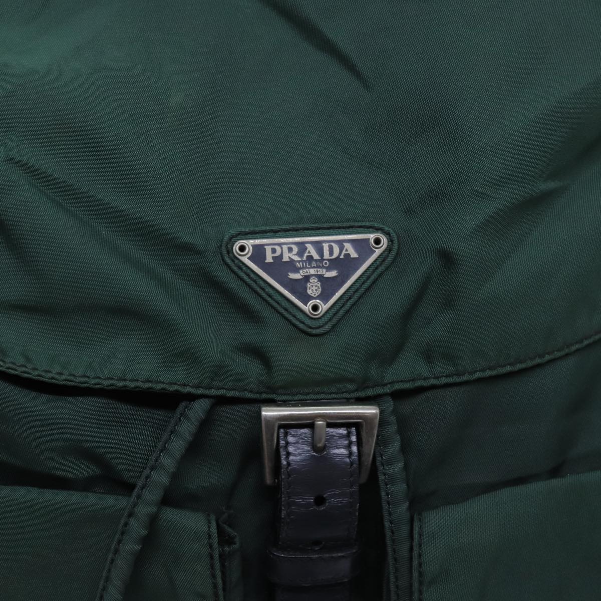 PRADA Backpack Nylon Green Auth bs13563