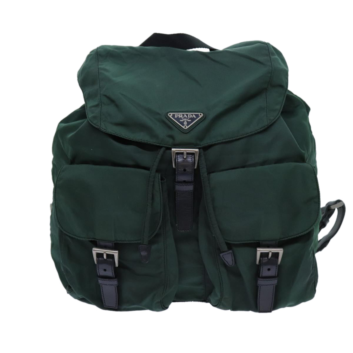 PRADA Backpack Nylon Green Auth bs13563