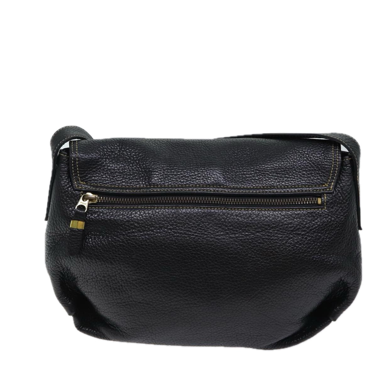 GIVENCHY Shoulder Bag Leather Black Auth bs13678