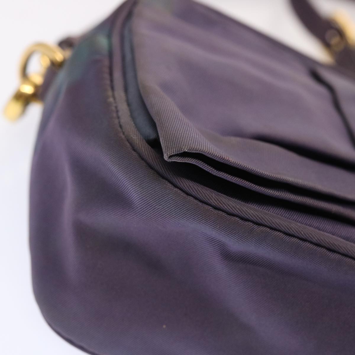 PRADA Shoulder Bag Nylon Purple Auth bs13702