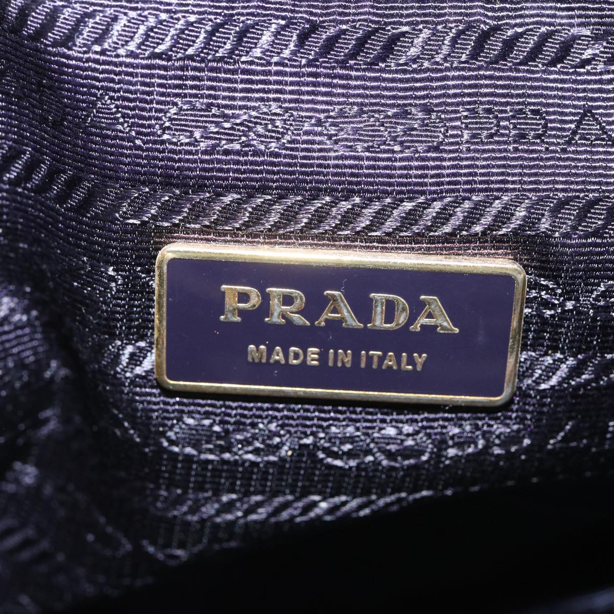 PRADA Shoulder Bag Nylon Purple Auth bs13702