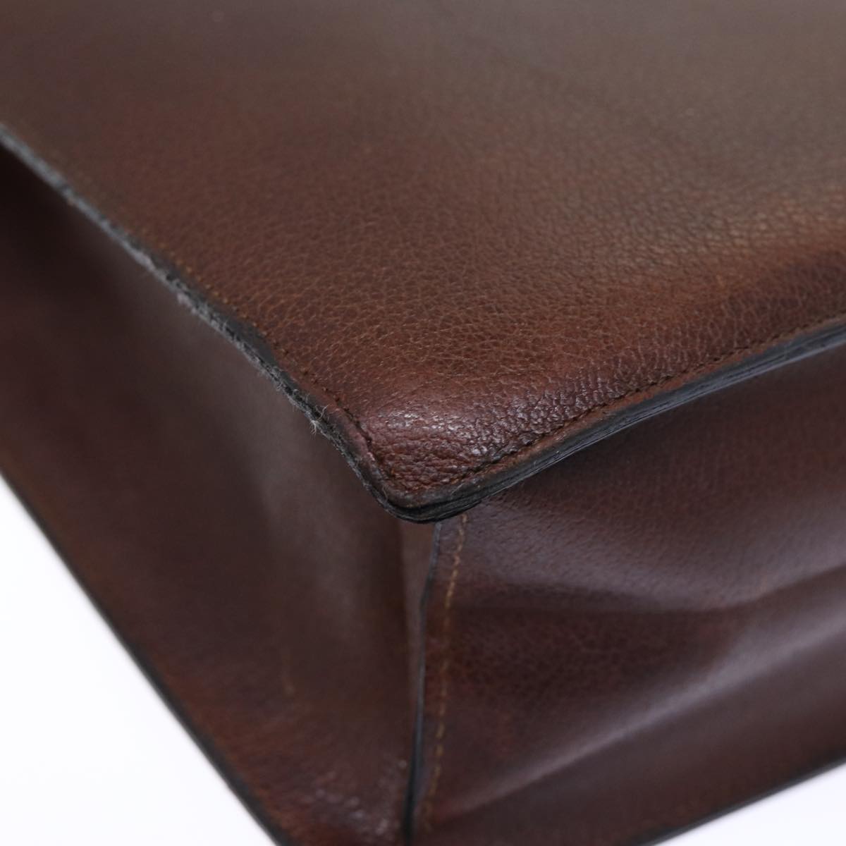 Salvatore Ferragamo Hand Bag Leather 2way Brown 001 2865 1657 Auth bs13795