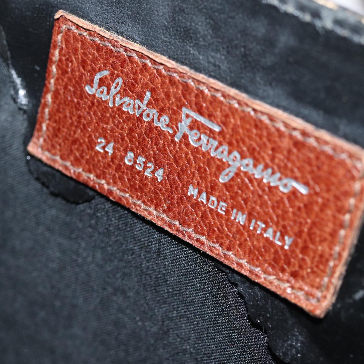 Salvatore Ferragamo Hand Bag Leather 2way Brown 001 2865 1657 Auth bs13795