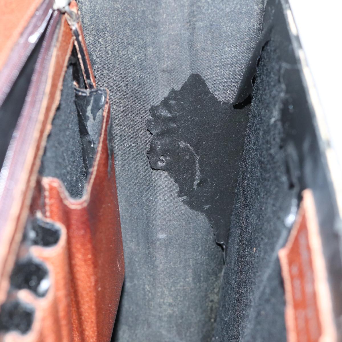 Salvatore Ferragamo Hand Bag Leather 2way Brown 001 2865 1657 Auth bs13795