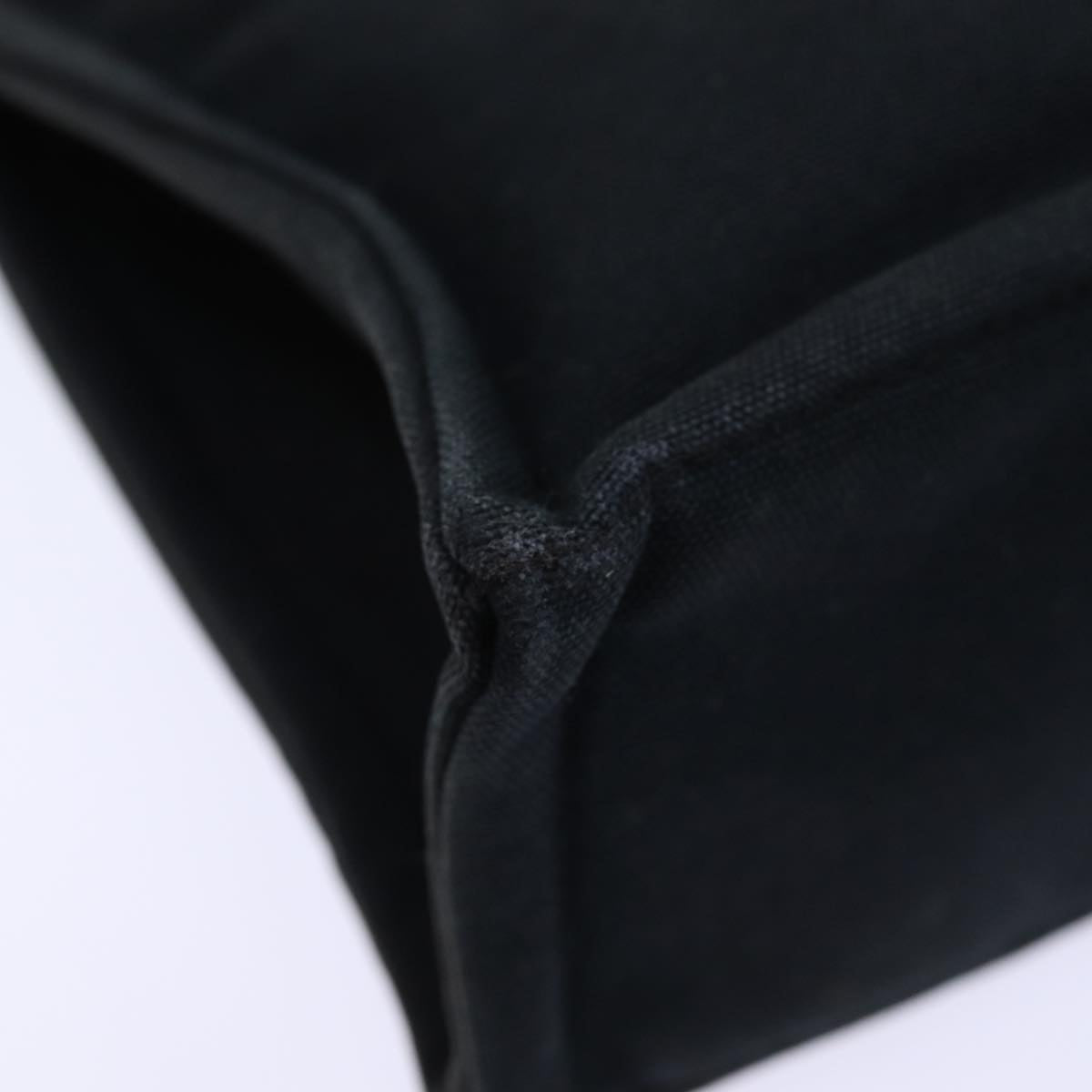 HERMES Fourre Tout PM Hand Bag Canvas Gray Auth bs13840