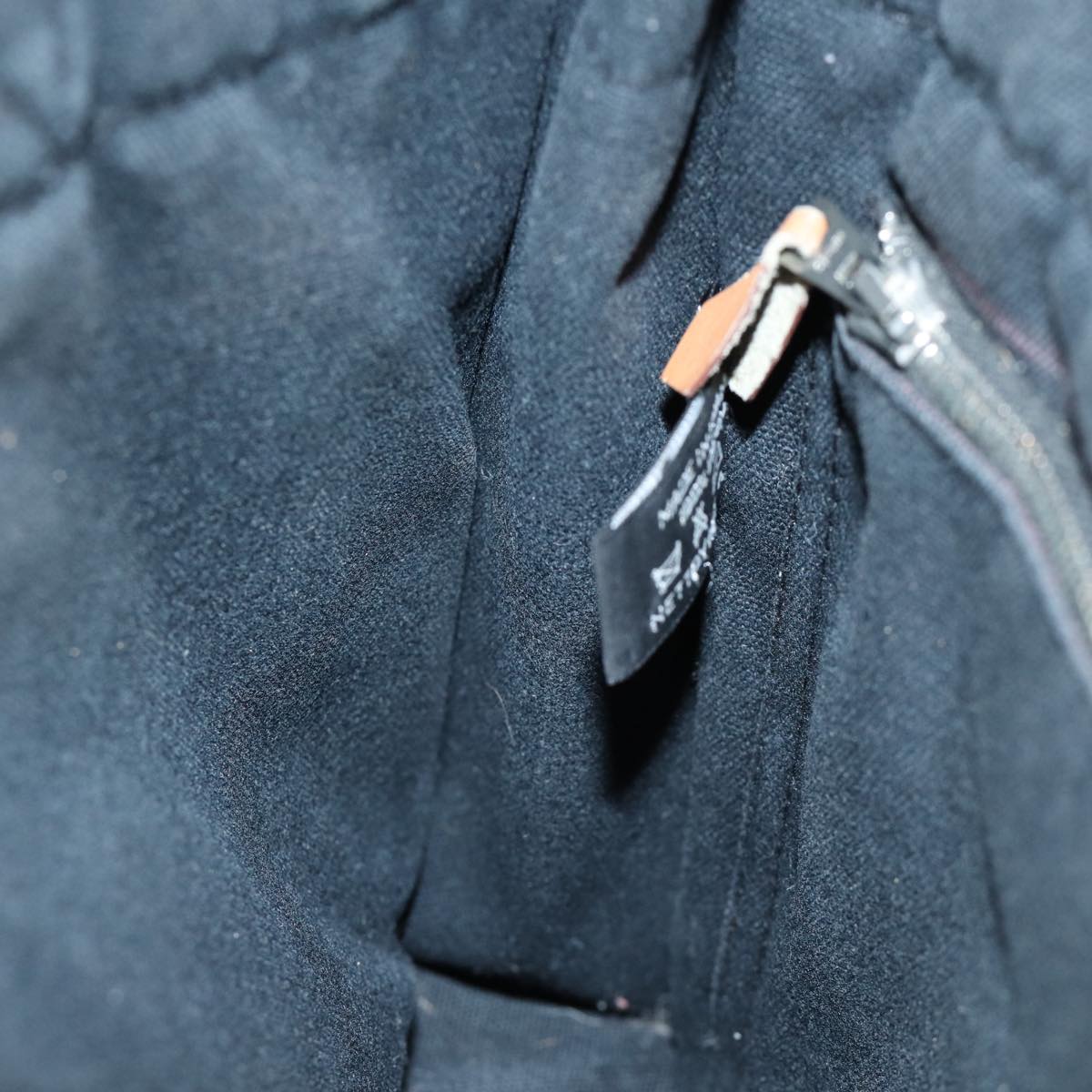 HERMES Fourre Tout PM Hand Bag Canvas Gray Auth bs13840