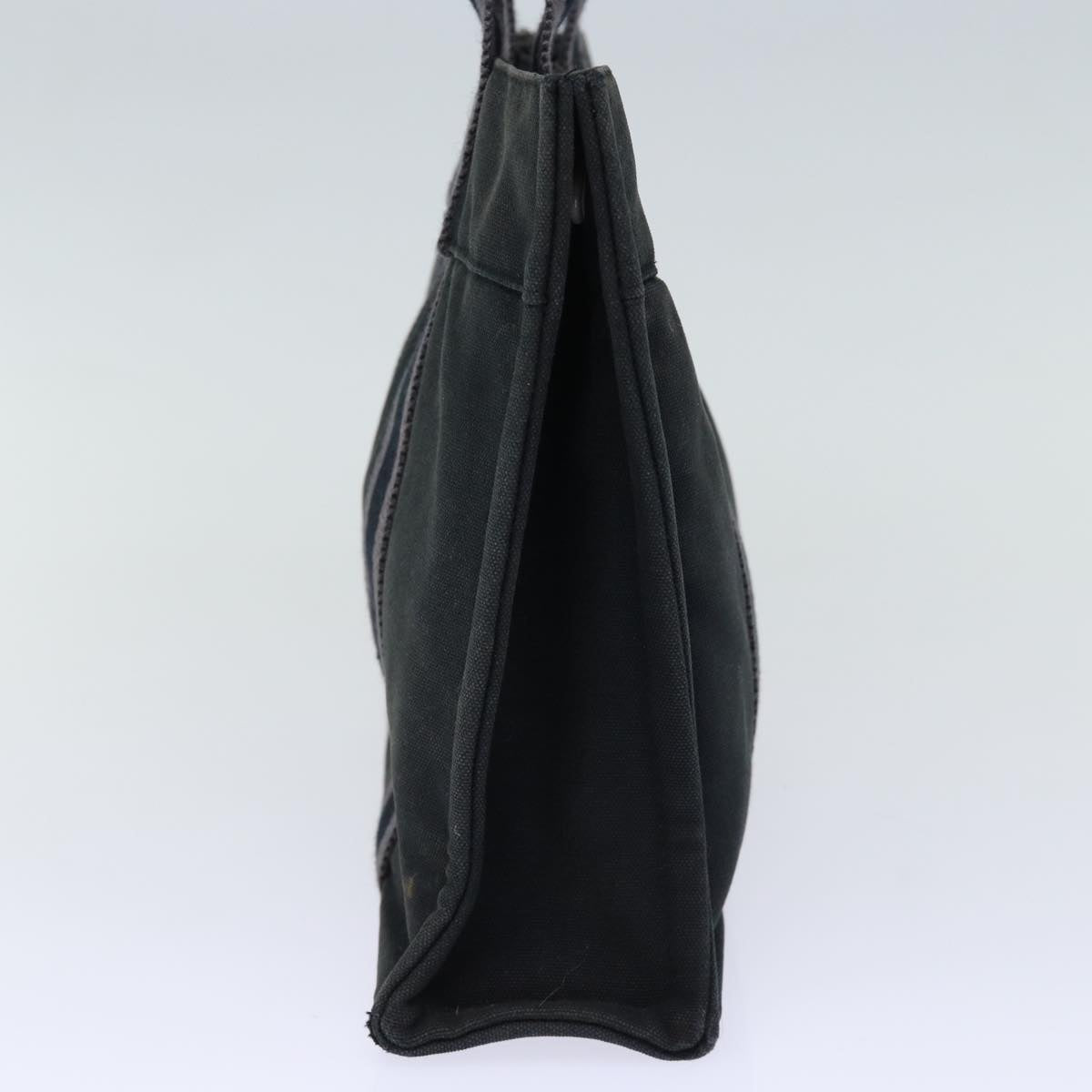 HERMES Fourre Tout PM Hand Bag Canvas Gray Auth bs13840