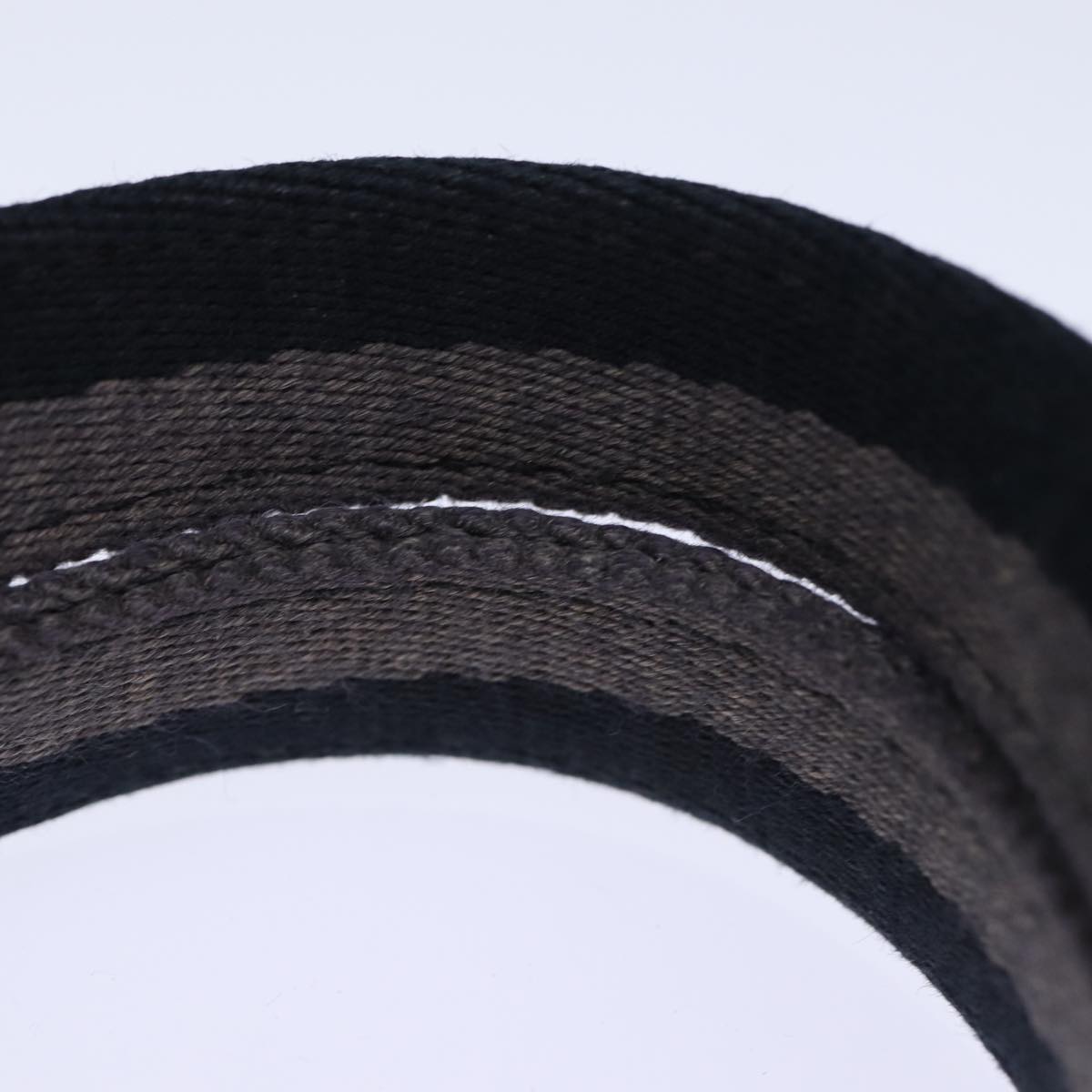 HERMES Fourre Tout PM Hand Bag Canvas Gray Auth bs13840