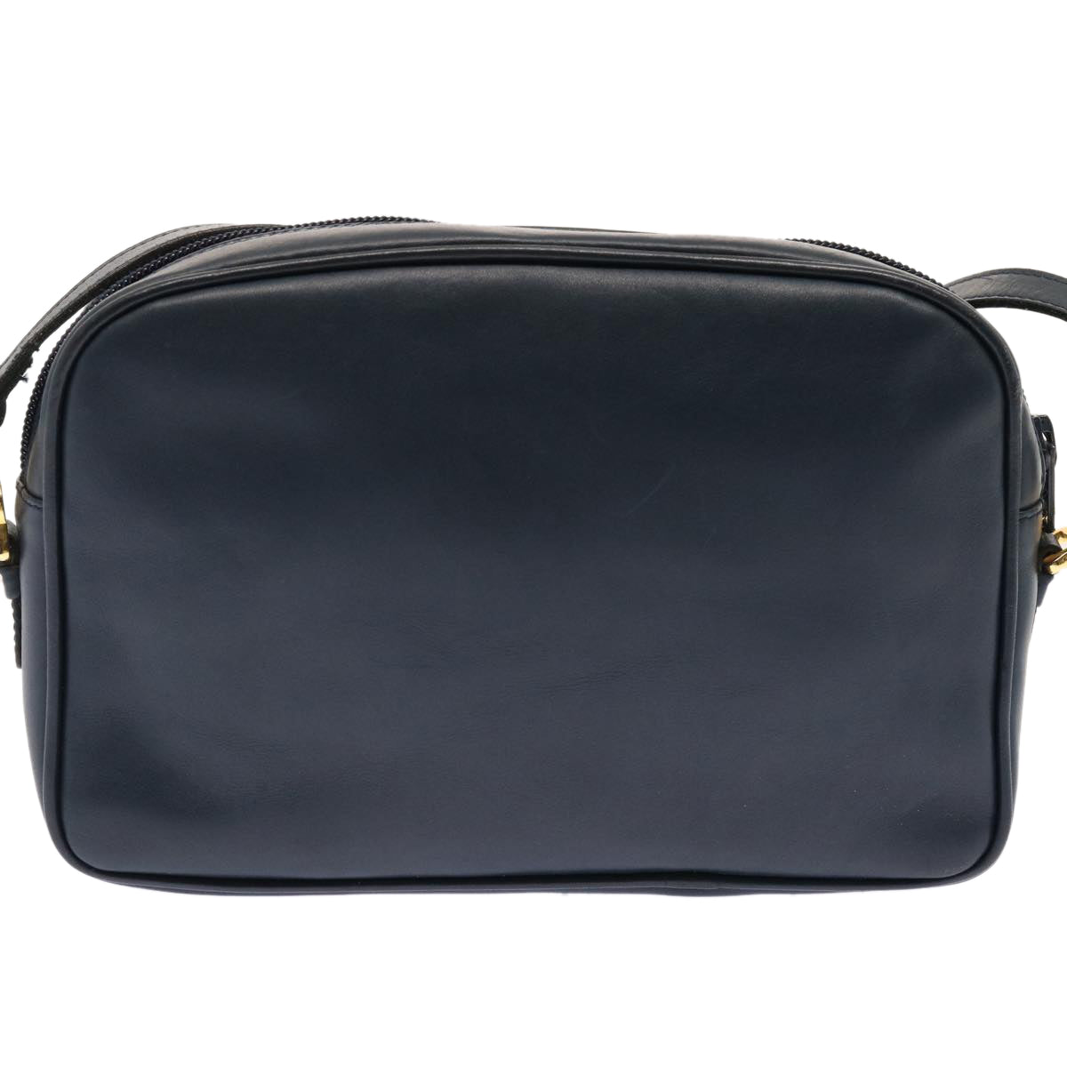 BALENCIAGA Shoulder Bag Leather Navy Auth bs13872