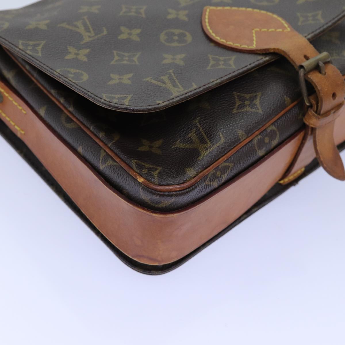 LOUIS VUITTON Monogram Cartouchiere GM Shoulder Bag M51252 LV Auth bs13890