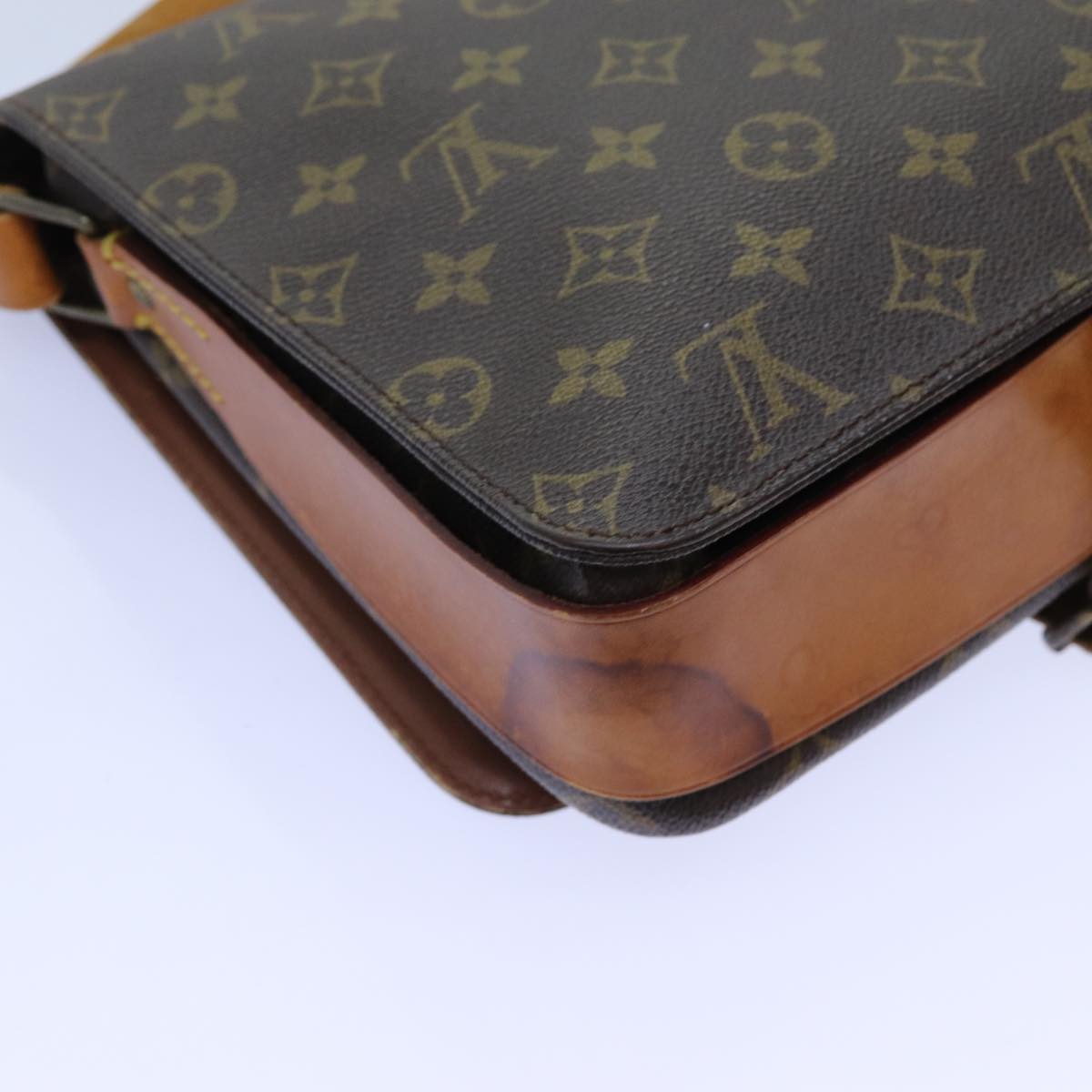 LOUIS VUITTON Monogram Cartouchiere GM Shoulder Bag M51252 LV Auth bs13890