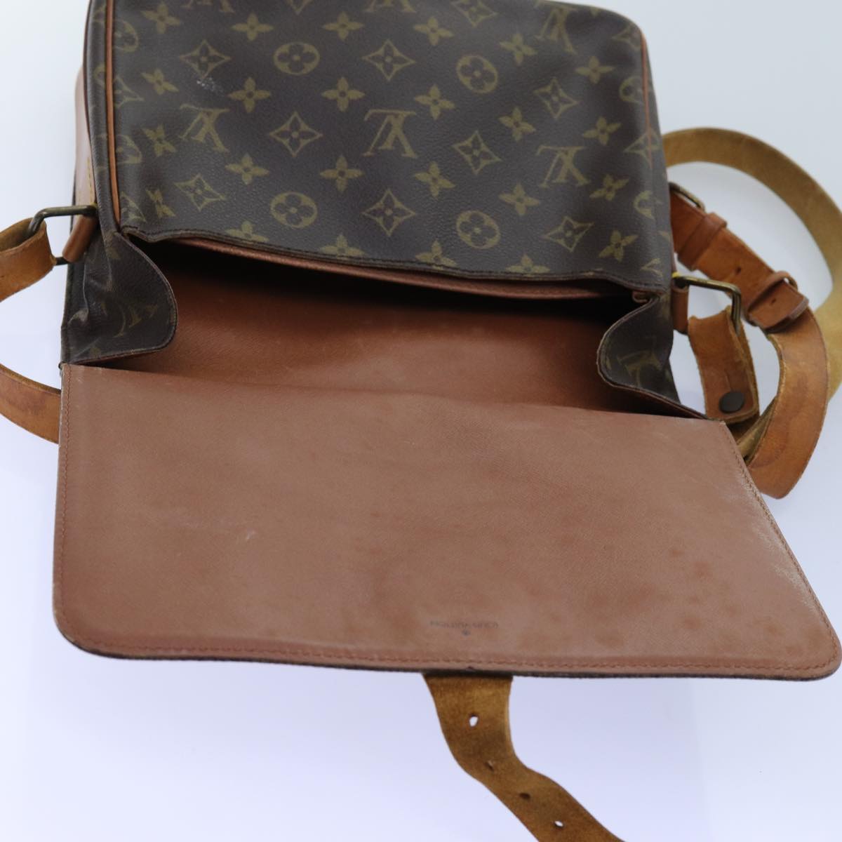 LOUIS VUITTON Monogram Cartouchiere GM Shoulder Bag M51252 LV Auth bs13890