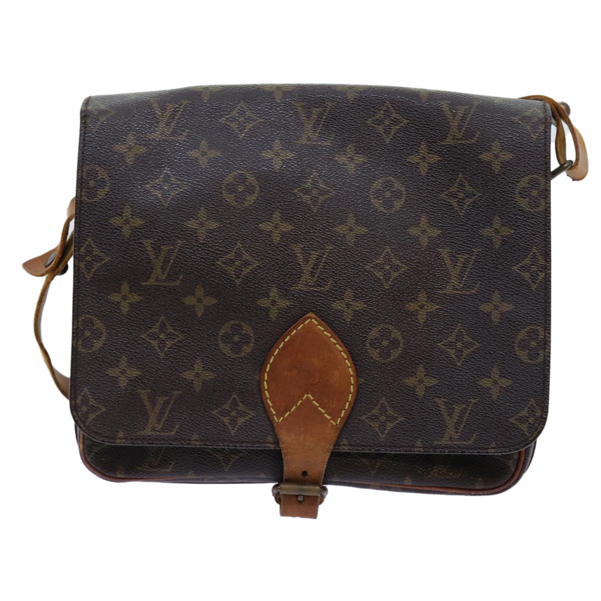 LOUIS VUITTON Monogram Cartouchiere GM Shoulder Bag M51252 LV Auth bs13890