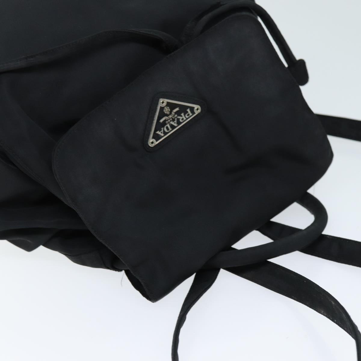 PRADA Backpack Nylon Black Auth bs13948