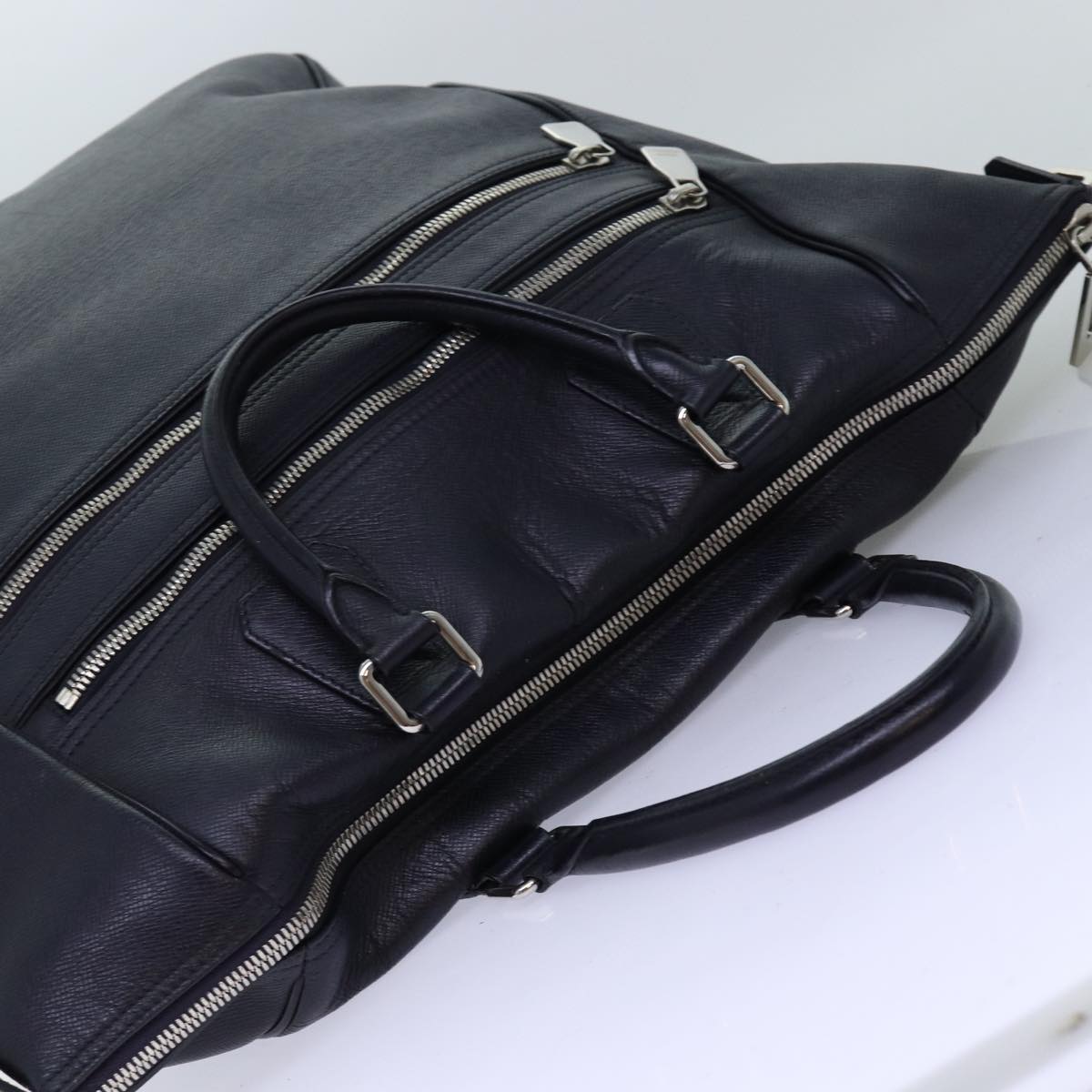 LOUIS VUITTON Taiga Cabas Zippe Boston Bag Navy M22842 LV Auth bs13957