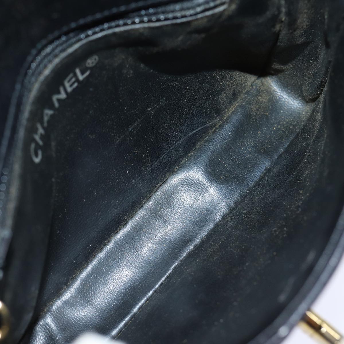 CHANEL Matelasse Turn Lock Waist bag Leather Black CC Auth bs13970