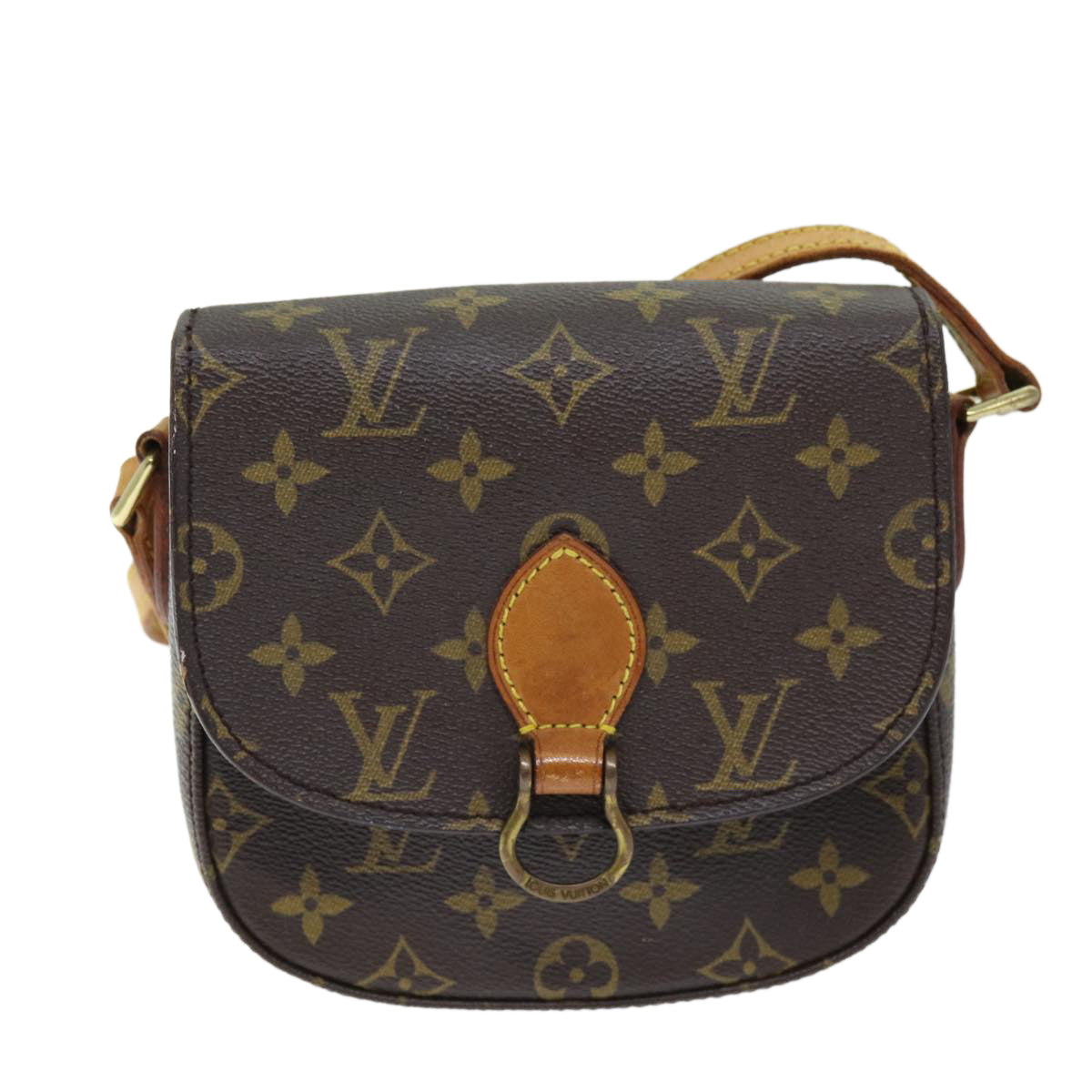 LOUIS VUITTON Monogram Saint Cloud PM Shoulder Bag M51244 LV Auth bs14040