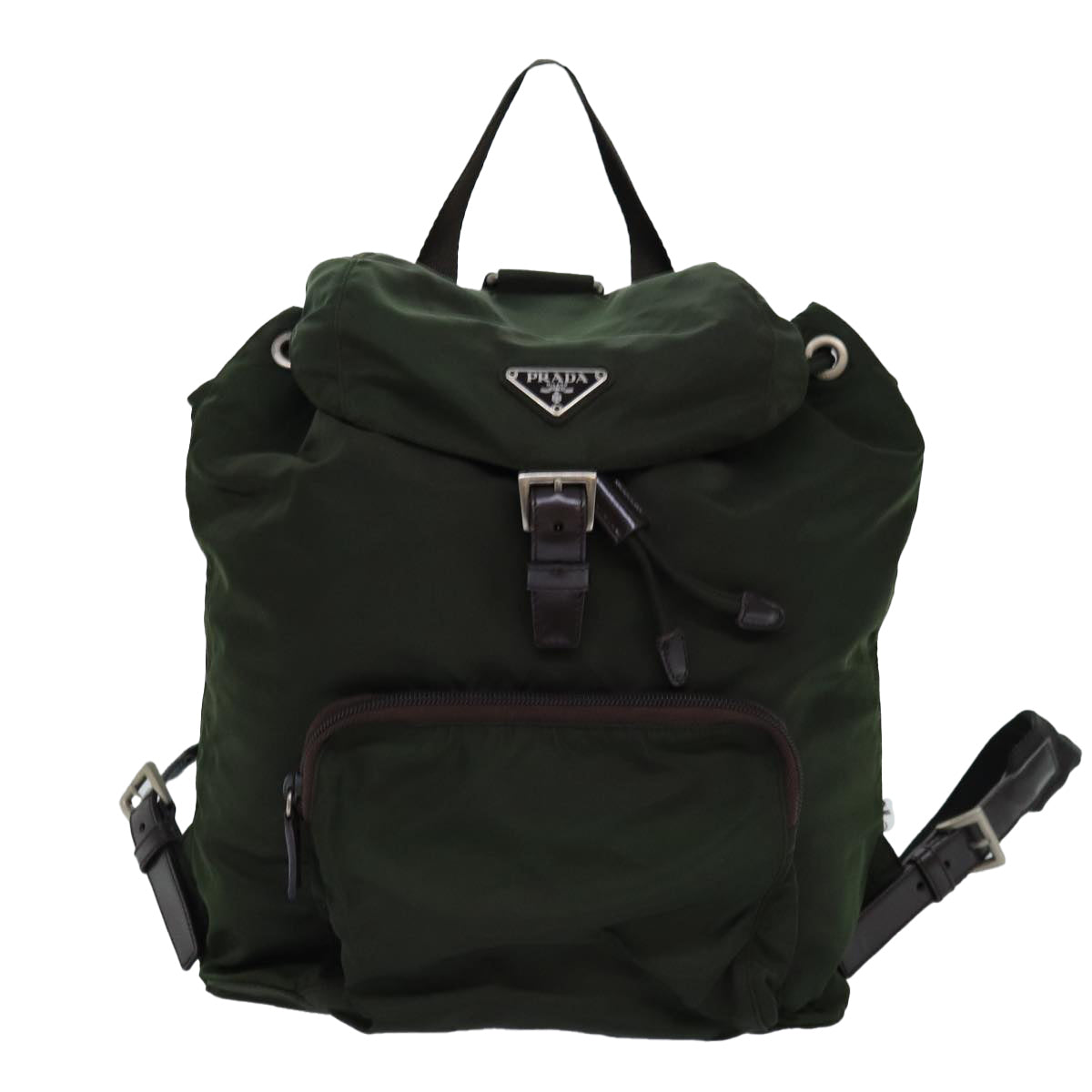 PRADA Backpack Nylon Green Auth bs14087