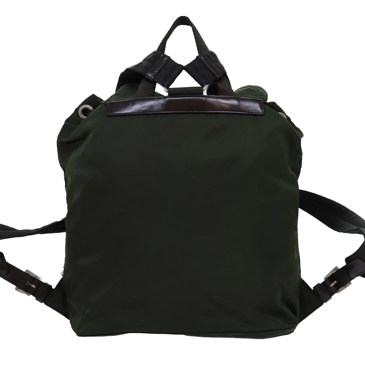 PRADA Backpack Nylon Green Auth bs14087