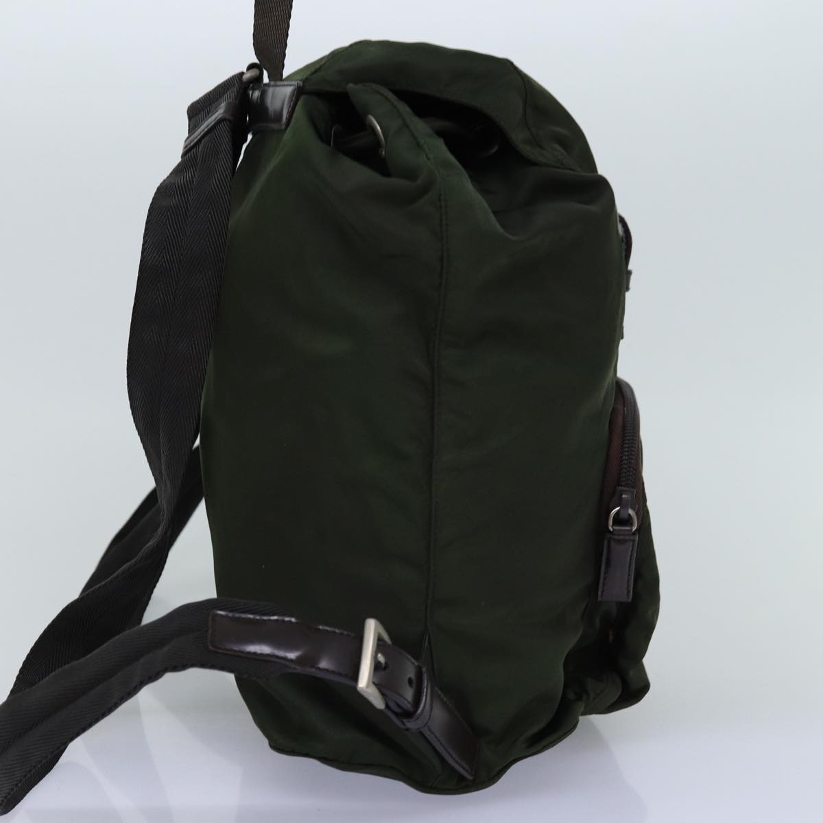 PRADA Backpack Nylon Green Auth bs14087