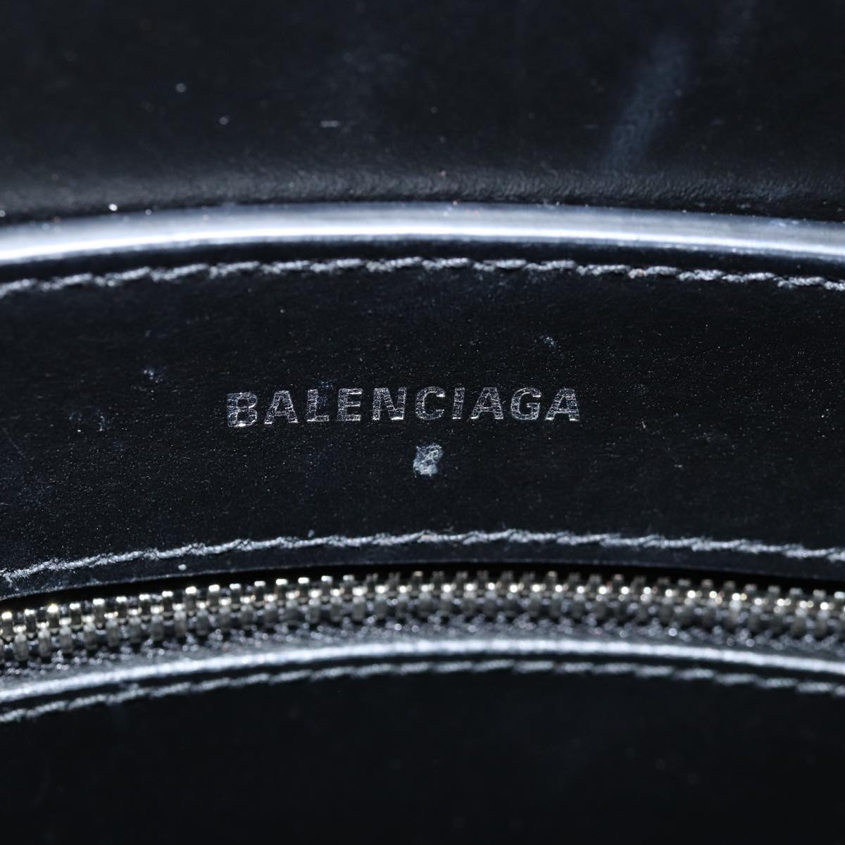 BALENCIAGA Everyday Tote XXS Hand Bag Leather 2way Silver 551815 Auth bs14099