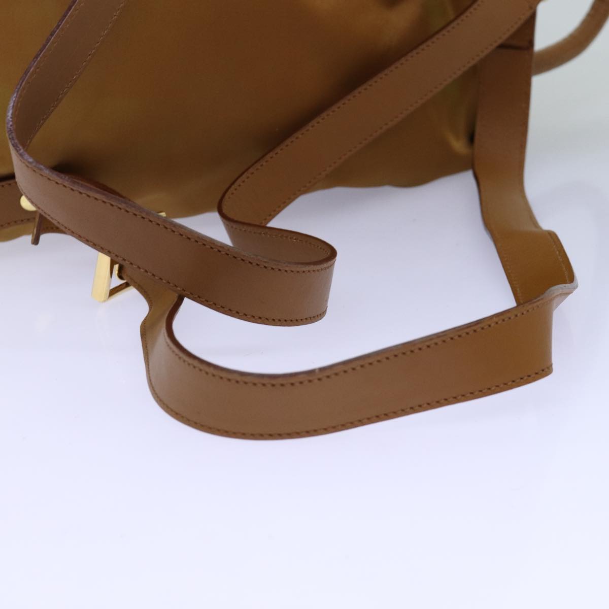 CELINE Backpack Nylon Brown Auth bs14104