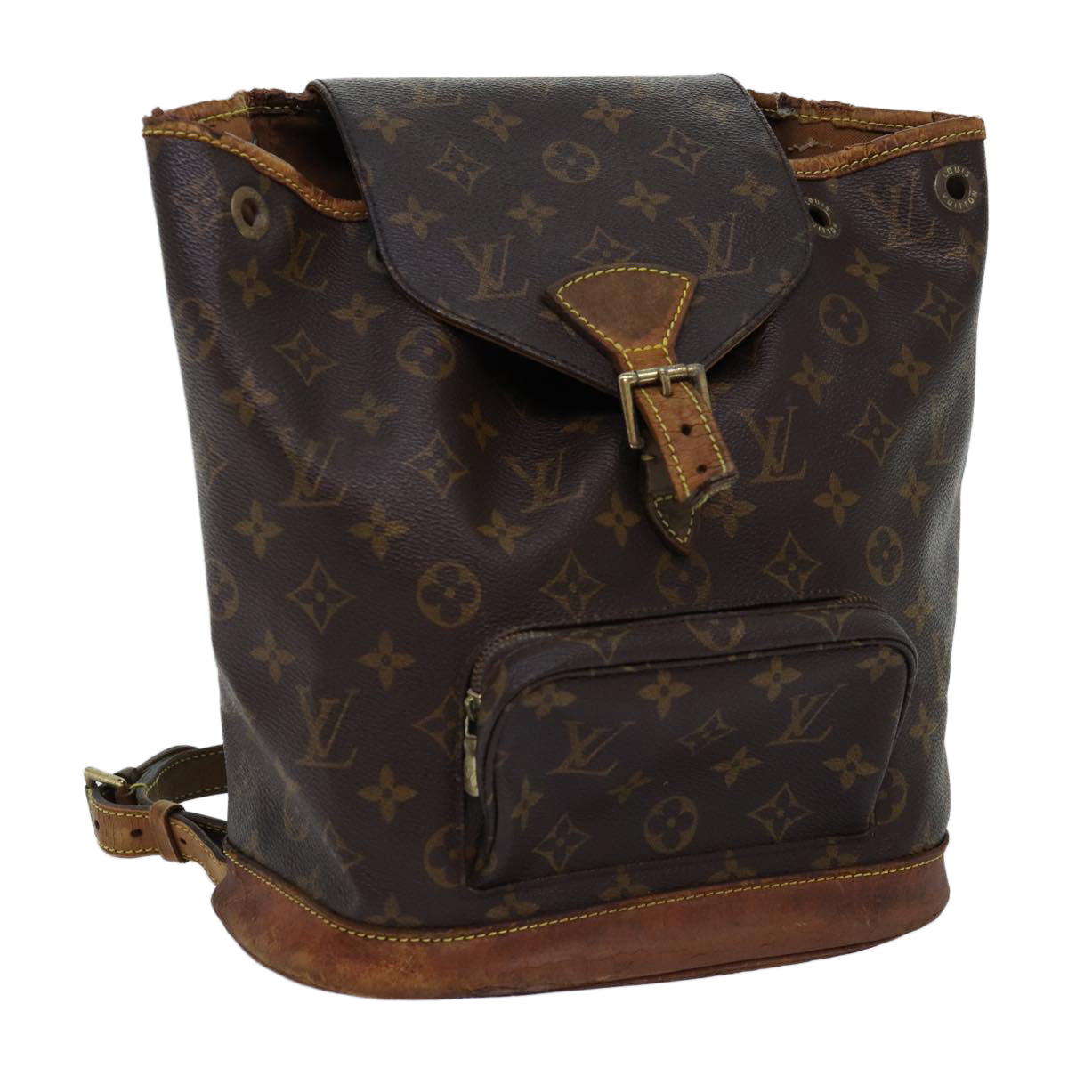 LOUIS VUITTON Monogram Montsouris MM Backpack M51136 LV Auth bs14264