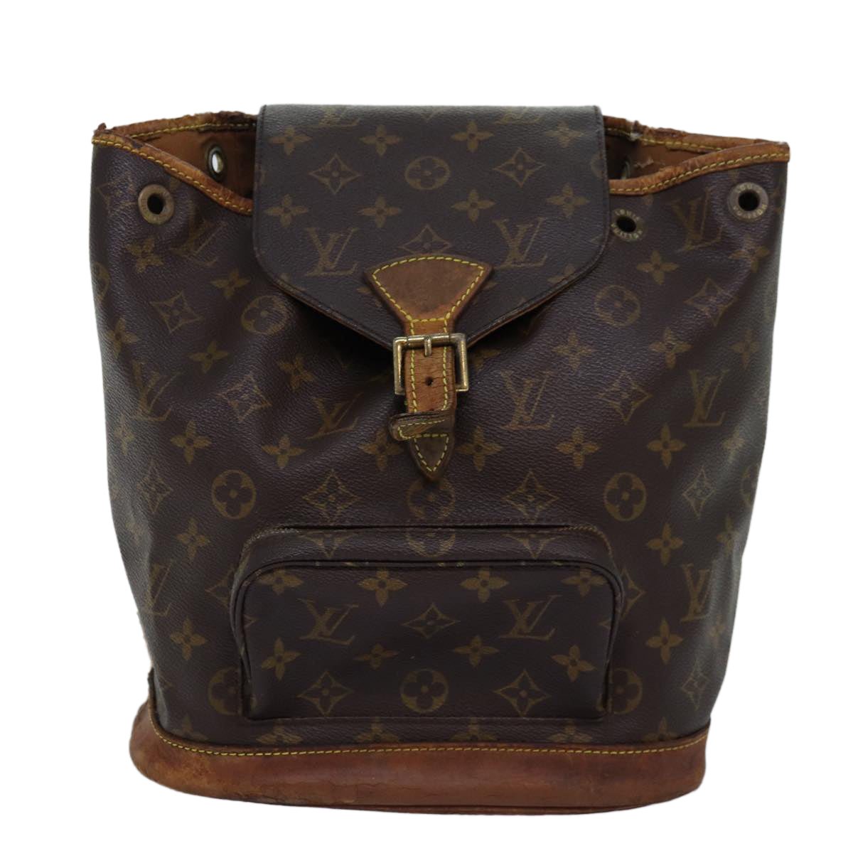 LOUIS VUITTON Monogram Montsouris MM Backpack M51136 LV Auth bs14264