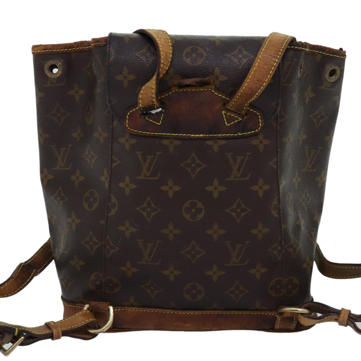 LOUIS VUITTON Monogram Montsouris MM Backpack M51136 LV Auth bs14264