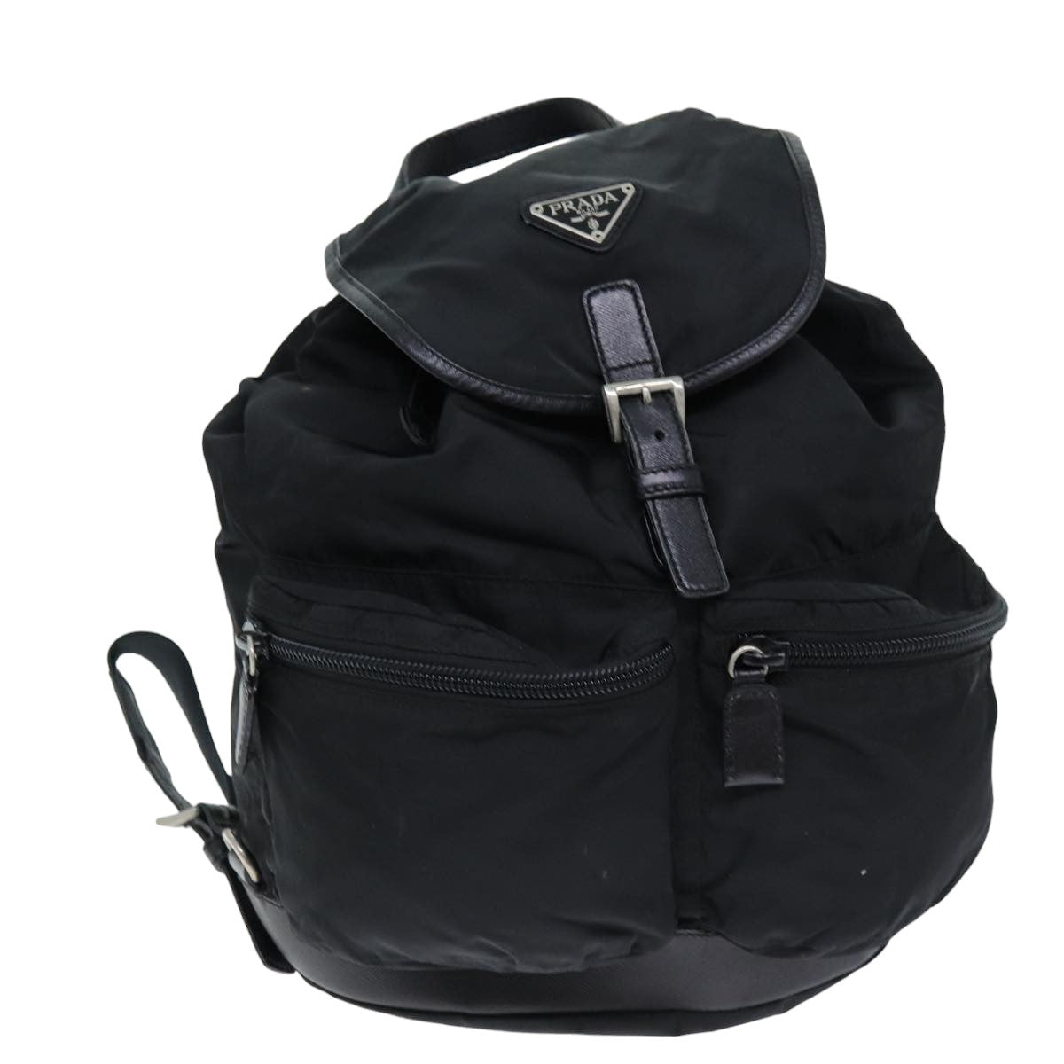 PRADA Backpack Nylon Black Auth bs14466