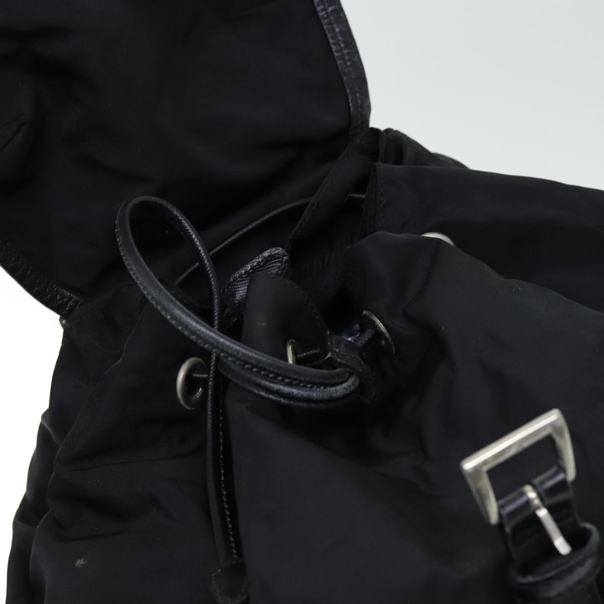 PRADA Backpack Nylon Black Auth bs14466