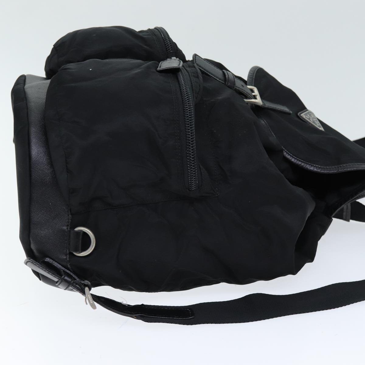 PRADA Backpack Nylon Black Auth bs14466