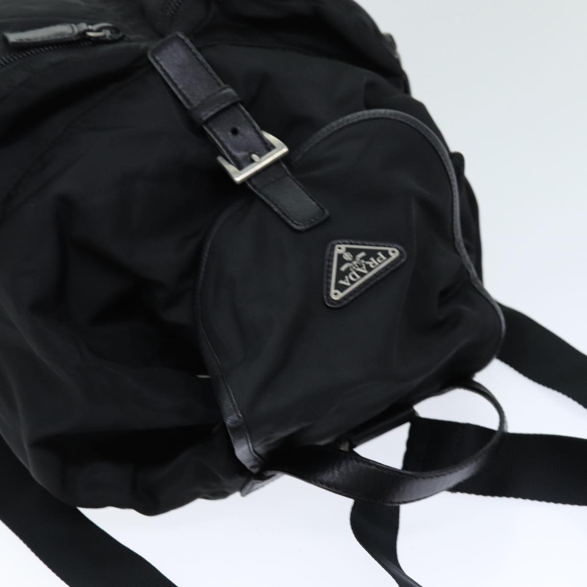 PRADA Backpack Nylon Black Auth bs14466