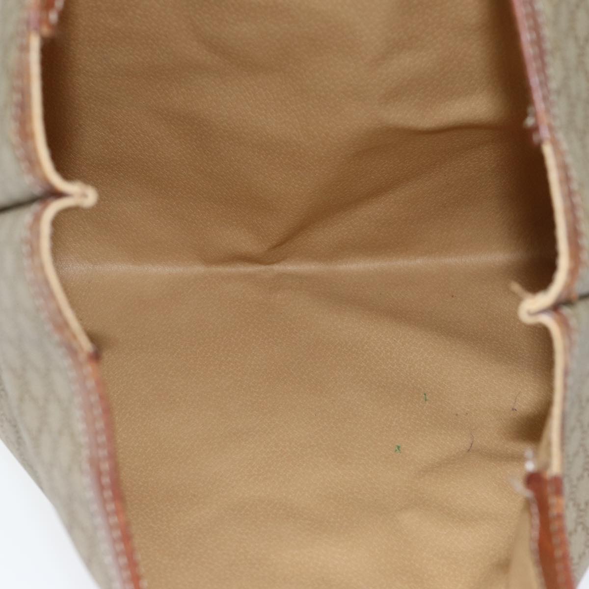 CELINE Macadam Canvas Hand Bag PVC Leather 4Set Brown Beige Auth bs14619