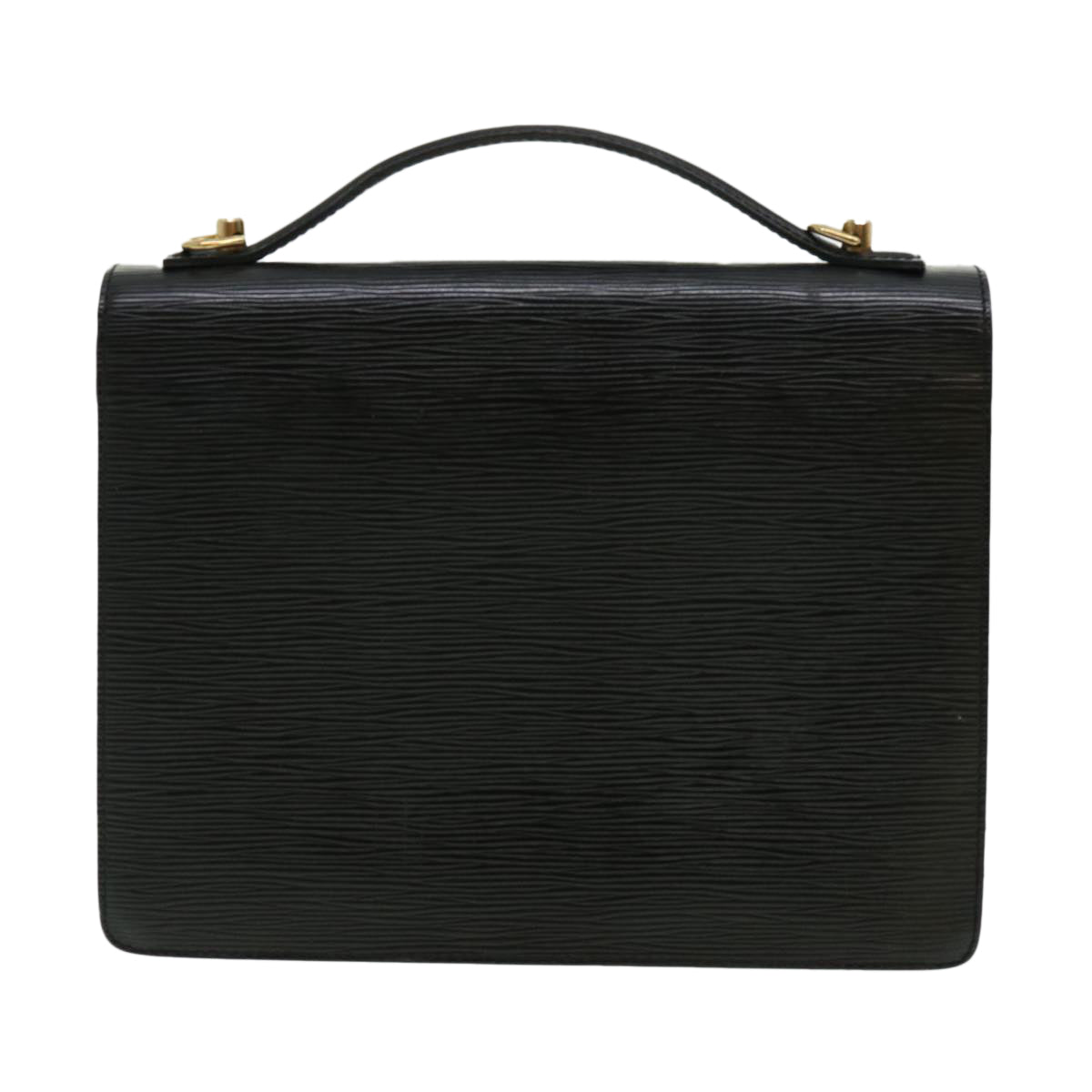 LOUIS VUITTON Epi Monceau Hand Bag Black M52123 LV Auth bs1472