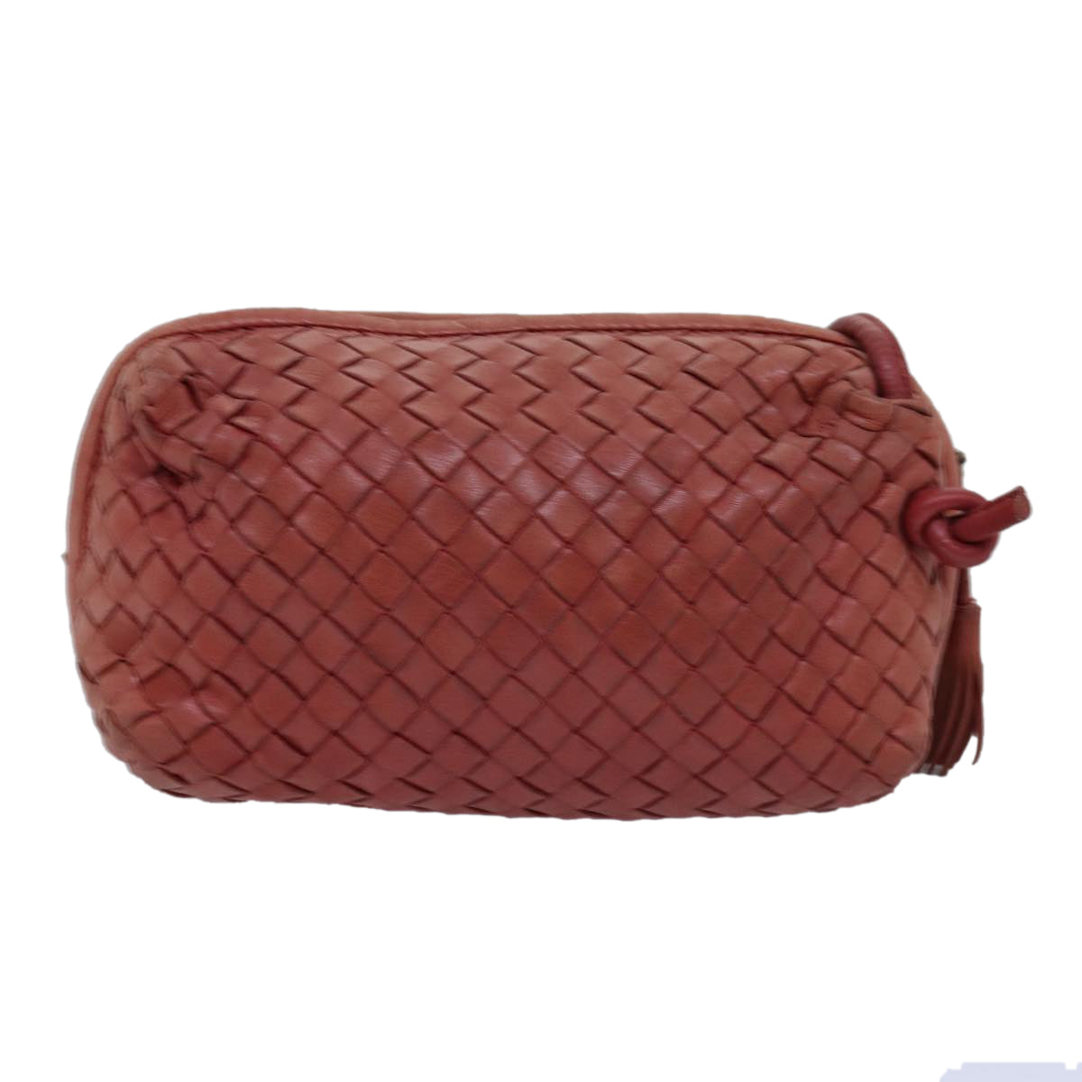 BOTTEGA VENETA INTRECCIATO Shoulder Bag Leather Pink Auth bs14935