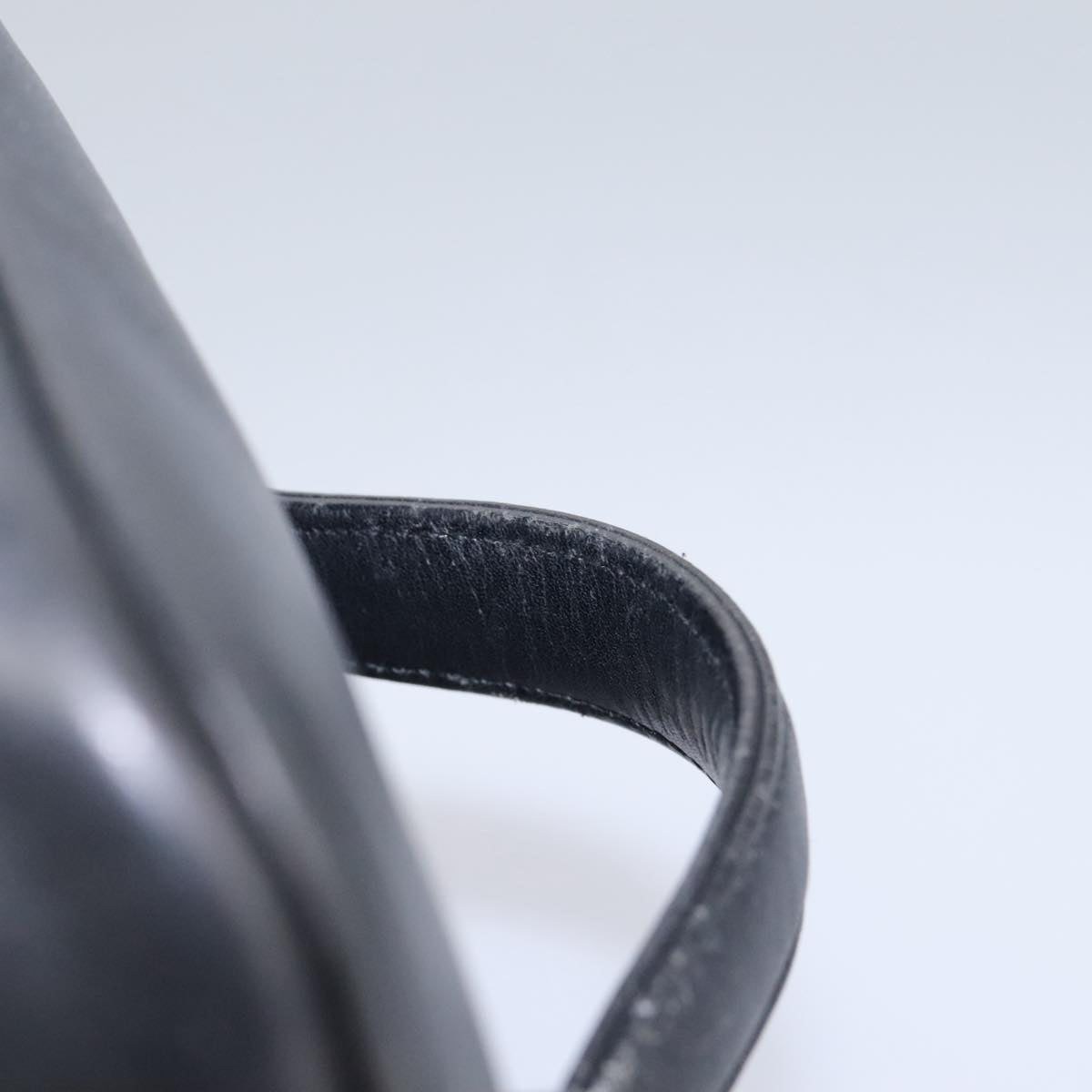 CHANEL Bicolole Vanity Cosmetic Pouch Leather Black CC Auth bs14966