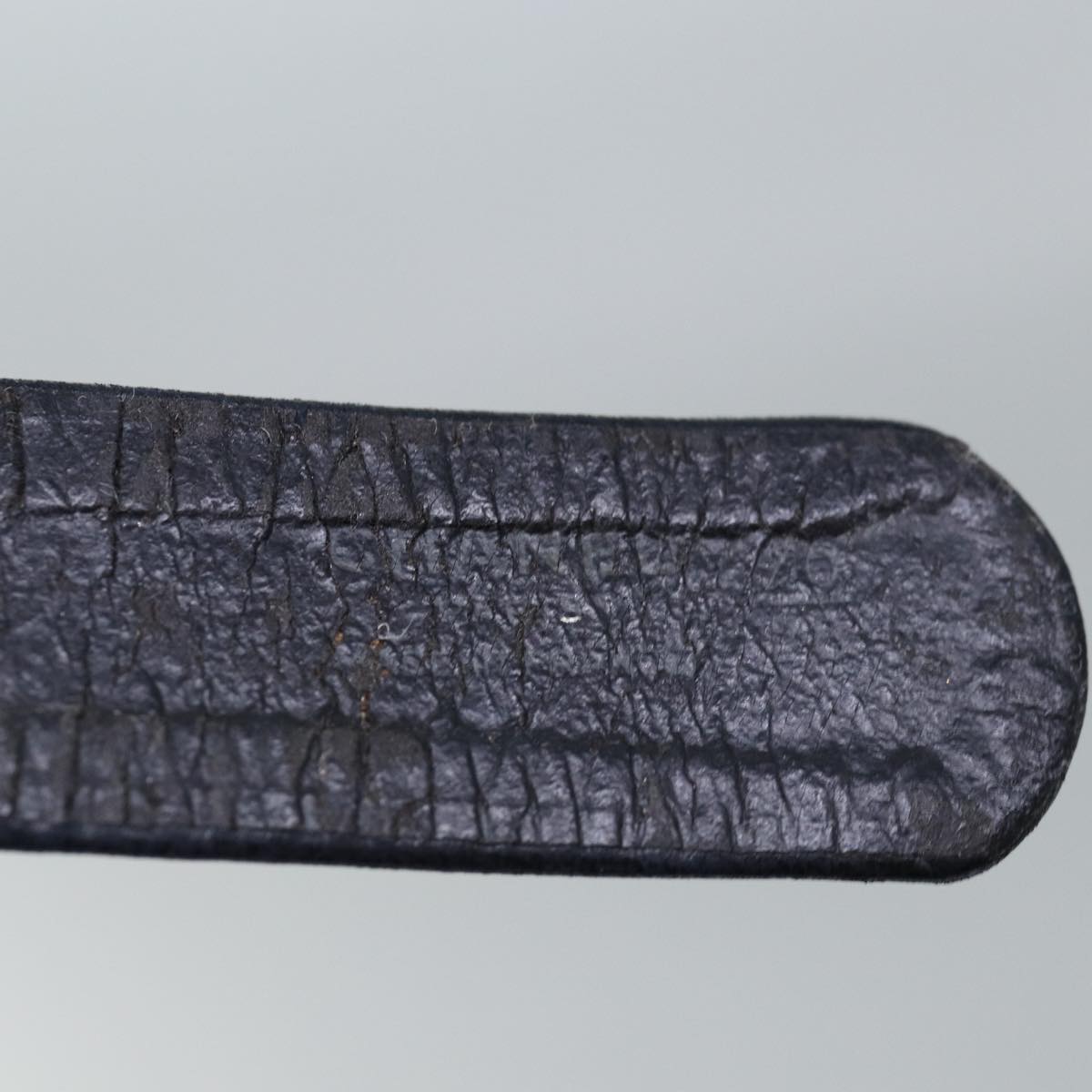 CHANEL Chain Belt metal 31.1"""" Gold Black CC Auth bs14988