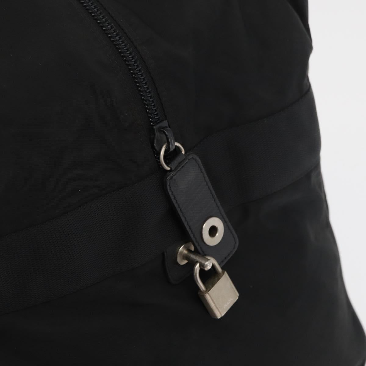 PRADA Boston Bag Nylon 2way Black Auth bs15045