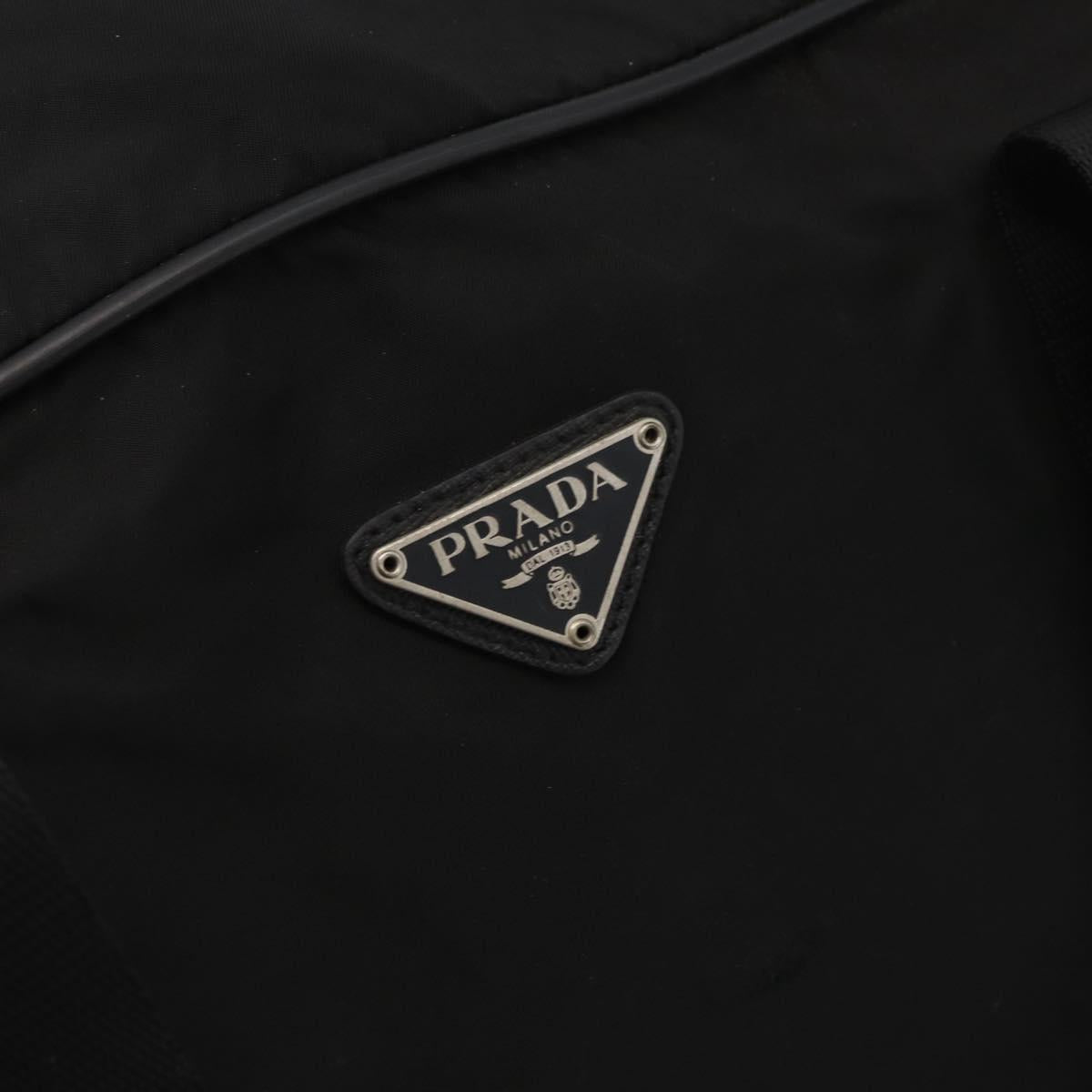PRADA Boston Bag Nylon 2way Black Auth bs15045