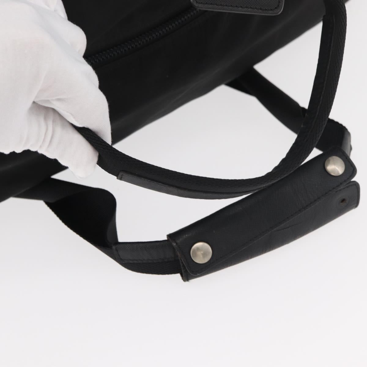 PRADA Boston Bag Nylon 2way Black Auth bs15045
